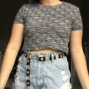 Trippy crop top